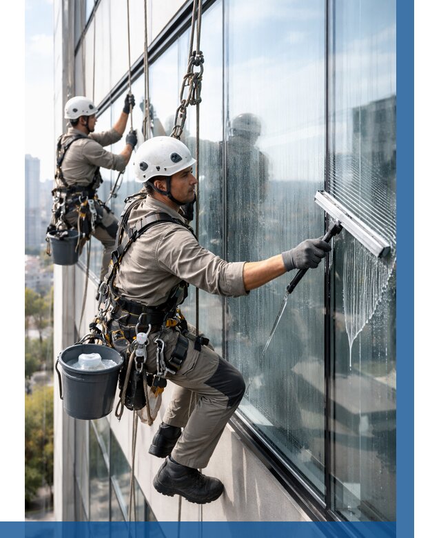 Мойка окон альпинистами в Борисоглебске от 4682 р. | ВЫСОТНИК-Брс