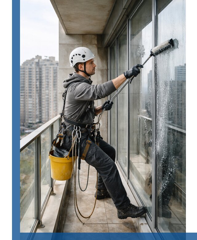 Профессиональная мойка балконного остекления в Борисоглебске