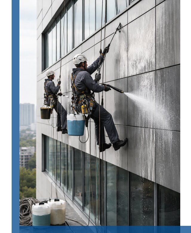 Профессиональная мойка вентилируемых фасадов в Борисоглебске