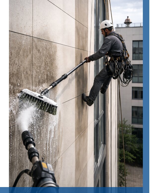 Мойка фасада из керамогранита в Борисоглебске от 312 р. | ВЫСОТНИК-Брс