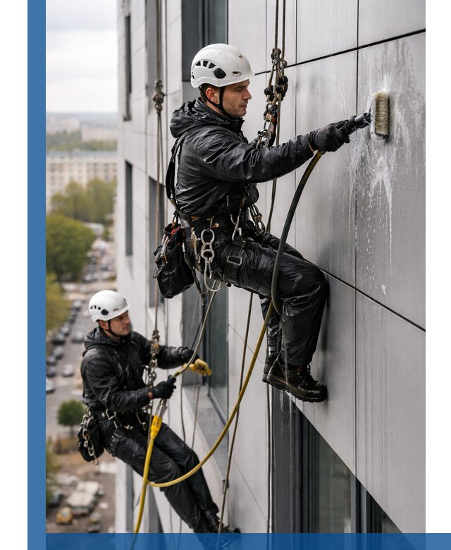 Профессиональная мойка фасада из композита в Борисоглебске