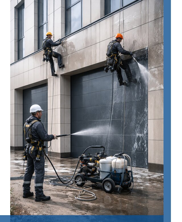 Послестроительная мойка фасада в Борисоглебске от 312 р. | ВЫСОТНИК-Брс