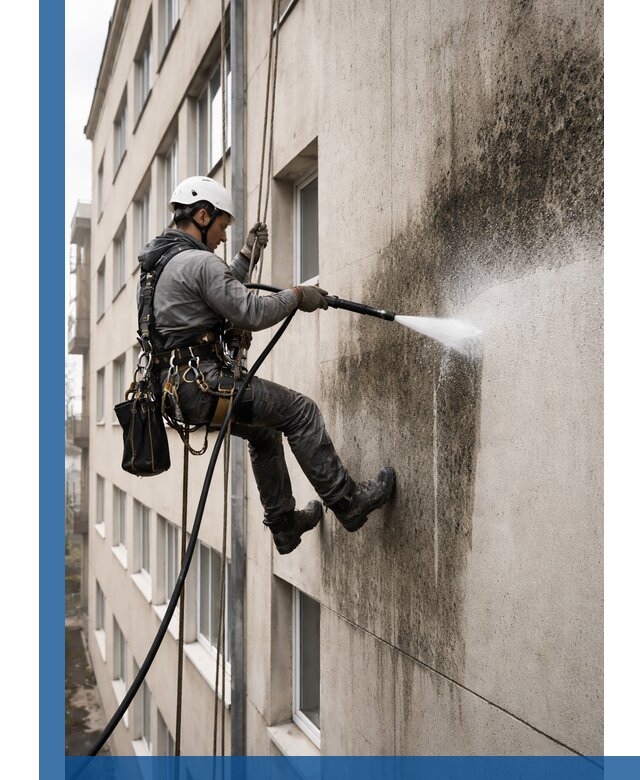 Профессиональная очистка фасадов от плесени в Борисоглебске