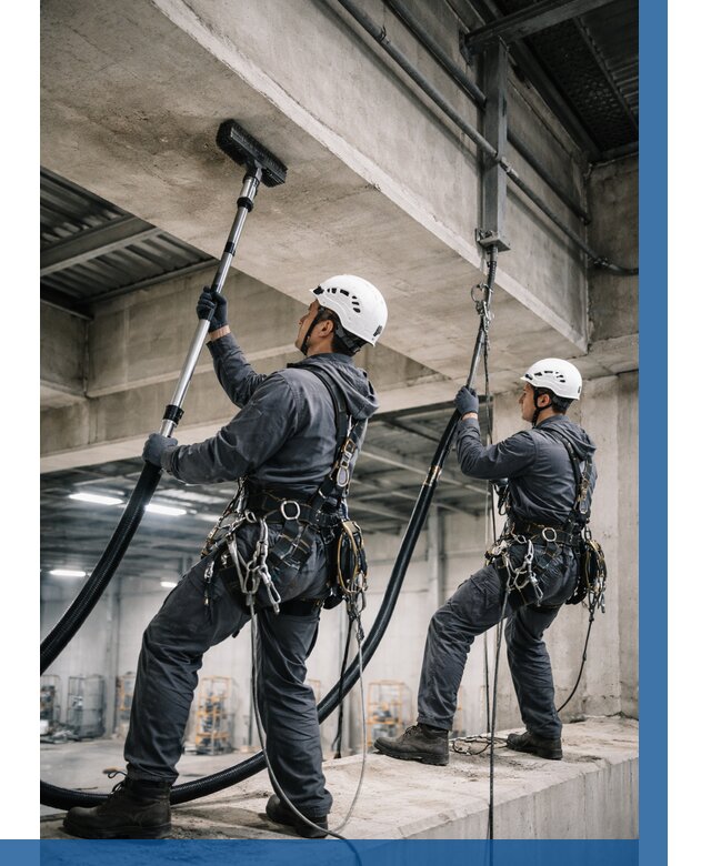 Обеспыливание потолочных конструкций в Борисоглебске от 260 р. |ВЫСОТНИК-Брс