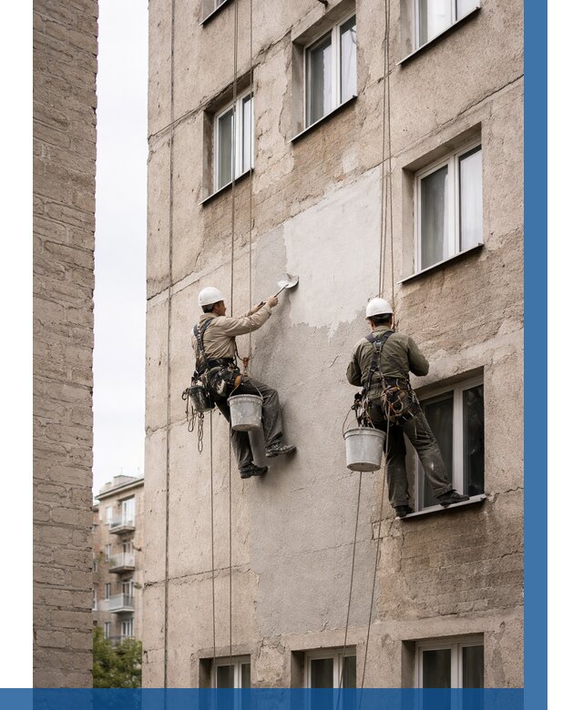 Косметический ремонт фасада в Борисоглебске от 1144 р. | ВЫСОТНИК-Брс