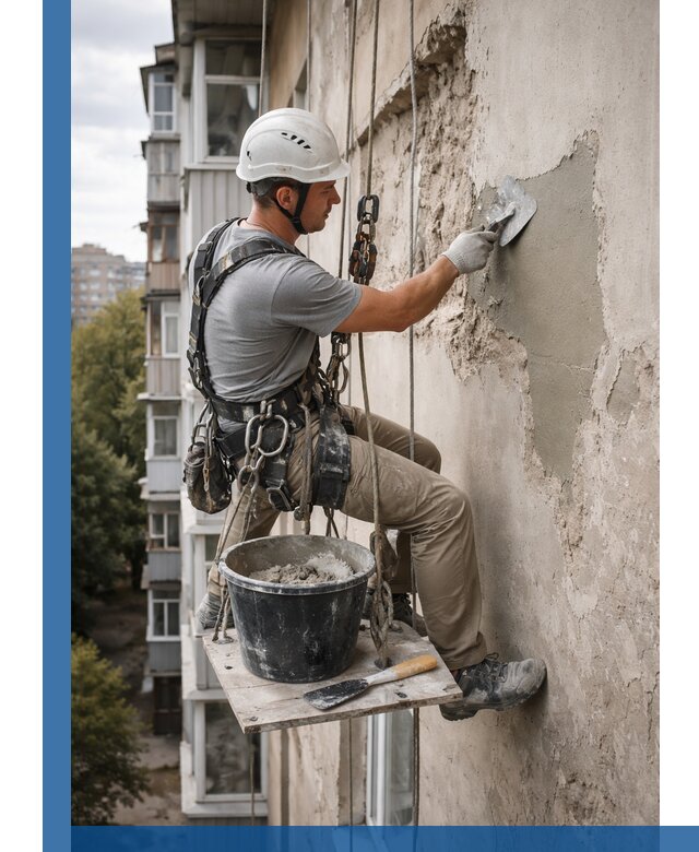 Восстановление фасадной штукатурки в Борисоглебске с гарантией качества