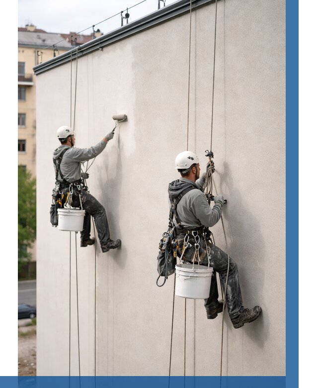 Покраска оштукатуренного фасада в Борисоглебске от 333 р. | ВЫСОТНИК-Брс