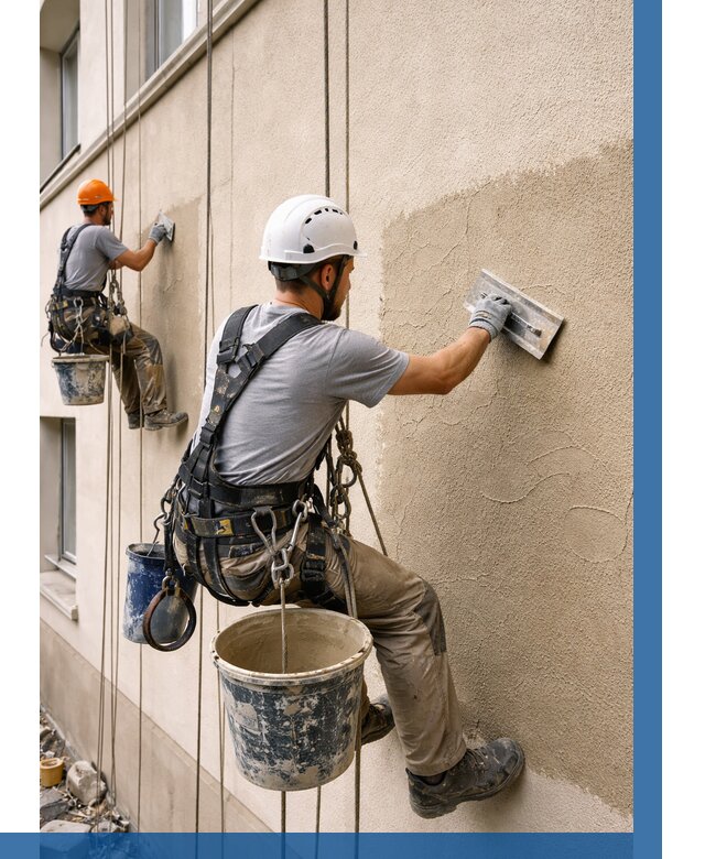 Декоративная штукатурка фасада в Борисоглебске от 1248 р. | ВЫСОТНИК-Брс