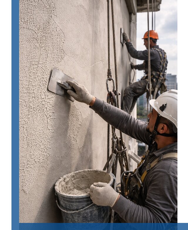 Декоративная штукатурка фасада с утеплением и защитой в Борисоглебске