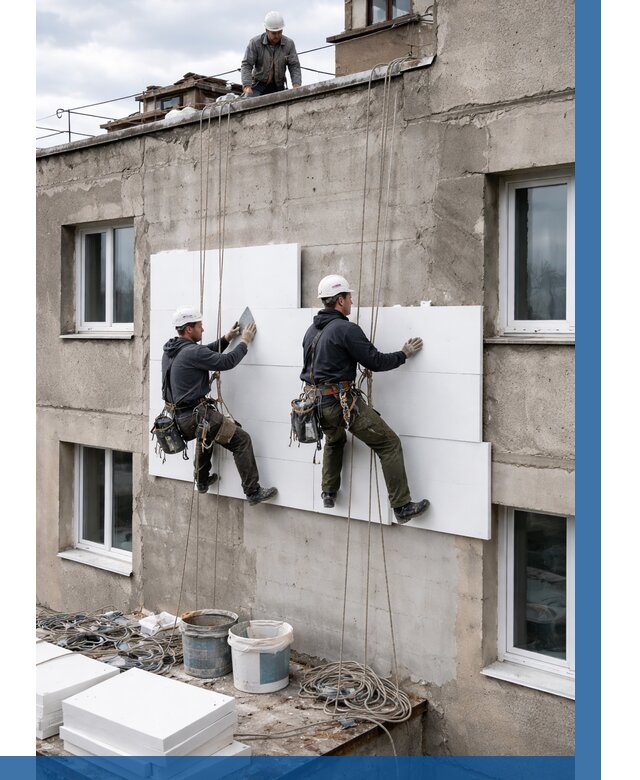 Утепление фасада пенополистиролом в Борисоглебске от 1873 р. | ВЫСОТНИК-Брс