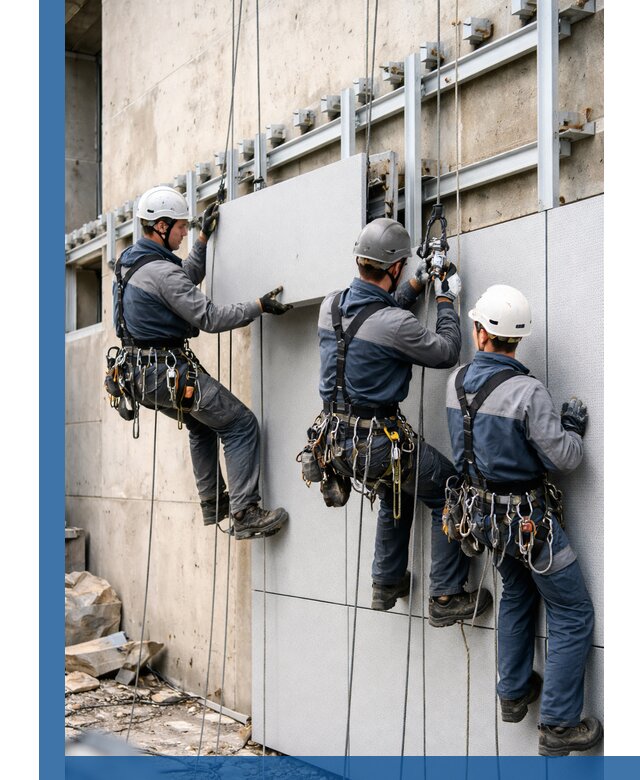 Монтаж вентилируемого фасада в Борисоглебске под ключ с гарантией качества