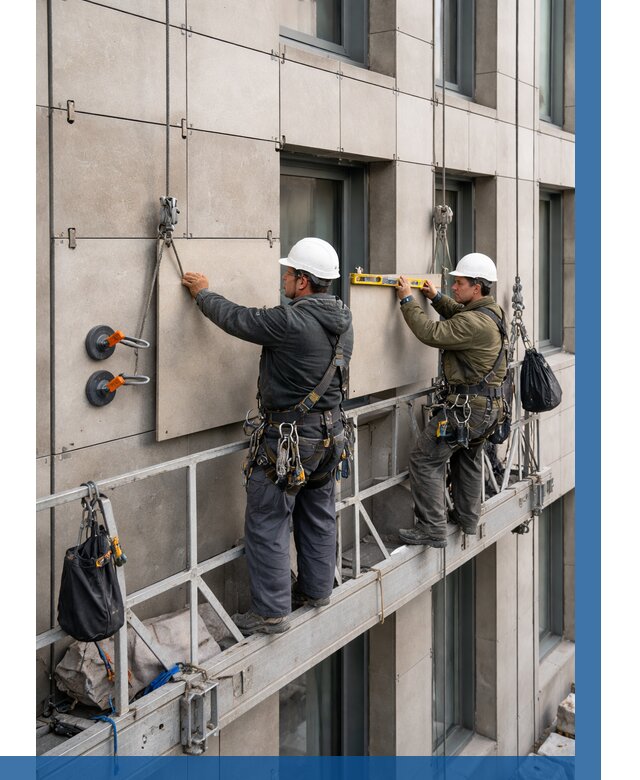 Монтаж керамогранита на фасад в Борисоглебске от 2601 р. | ВЫСОТНИК-Брс