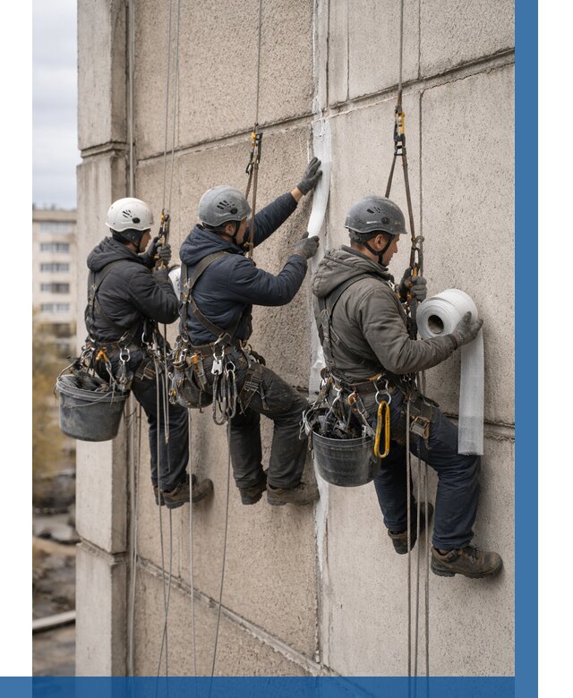 Ремонт межпанельных швов в Борисоглебске от 780 р. | ВЫСОТНИК-Брс