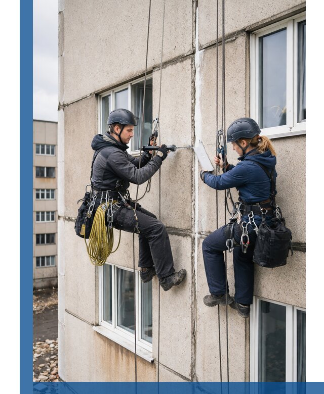 Герметизация межпанельных швов тёплым швом в Борисоглебске