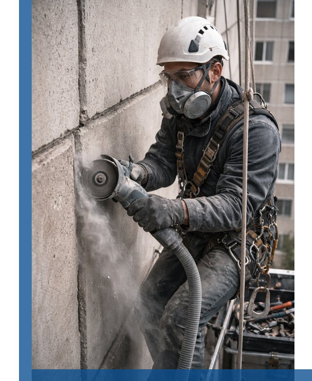 Штробление межпанельных швов в Борисоглебске качественно и быстро