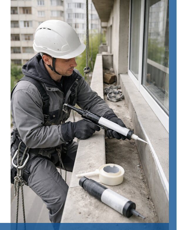 Герметизация швов лоджии в Борисоглебске от 4682 р. | ВЫСОТНИК-Брс