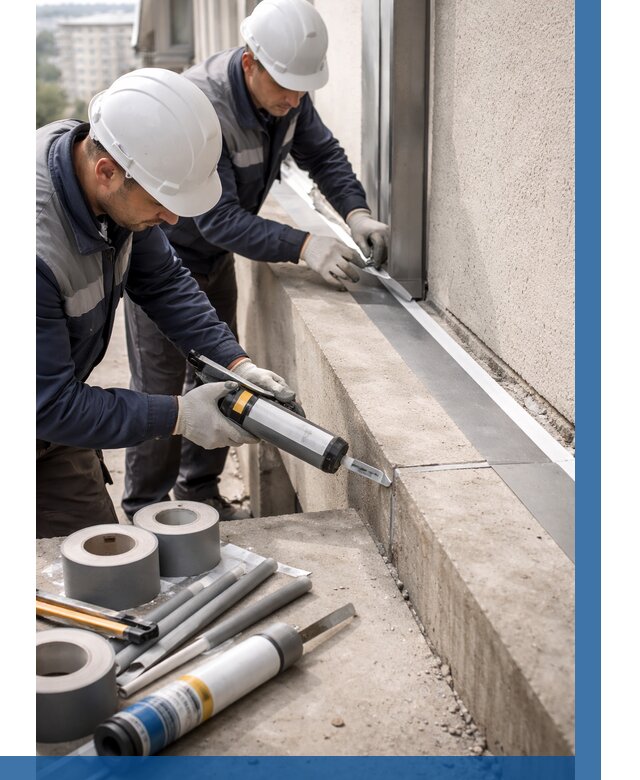 Герметизация примыкания балкона в Борисоглебске от 4682 р. | ВЫСОТНИК-Брс