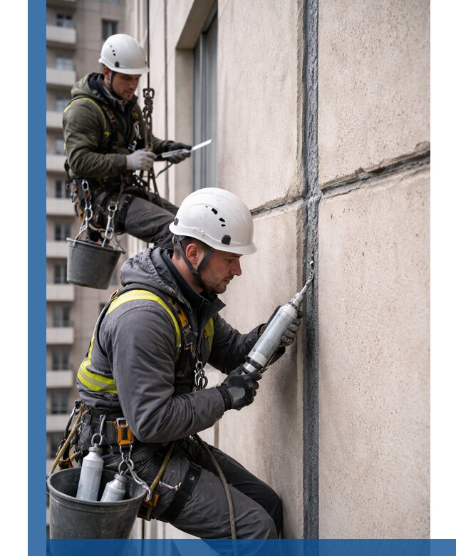 Герметизация деформационных швов фасада в Борисоглебске качественно