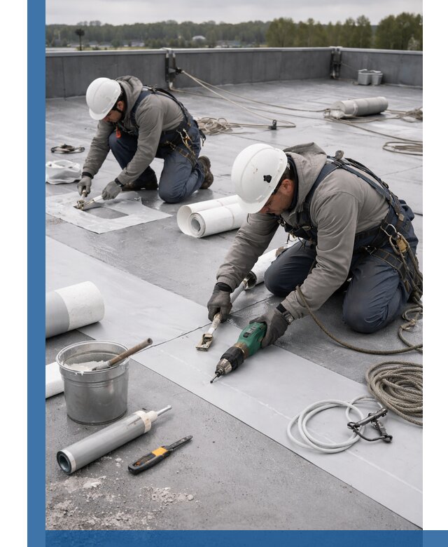 Ремонт мембранной кровли в Борисоглебске качественно и с гарантией