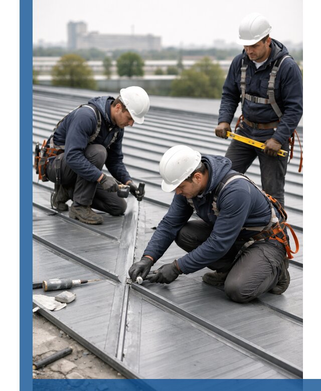 Ремонт фальцевой кровли в Борисоглебске срочно и качественно