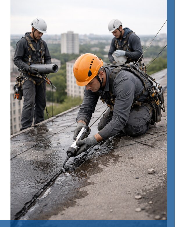 Устранение протечек кровли в Борисоглебске от 12485 р. | ВЫСОТНИК-Брс