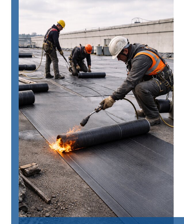 Монтаж наплавляемой кровли в Борисоглебске профессионально