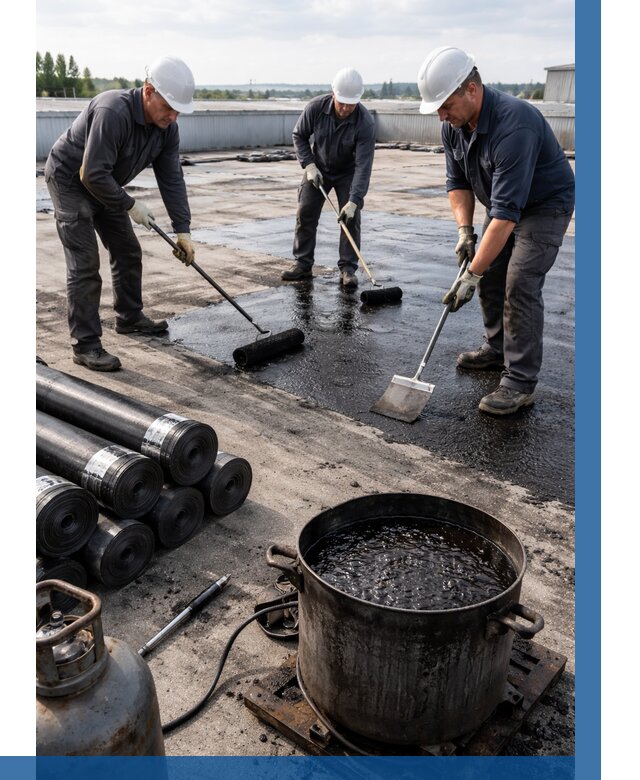 Гидроизоляция кровли мастикой в Борисоглебске от 624 р. | ВЫСОТНИК-Брс