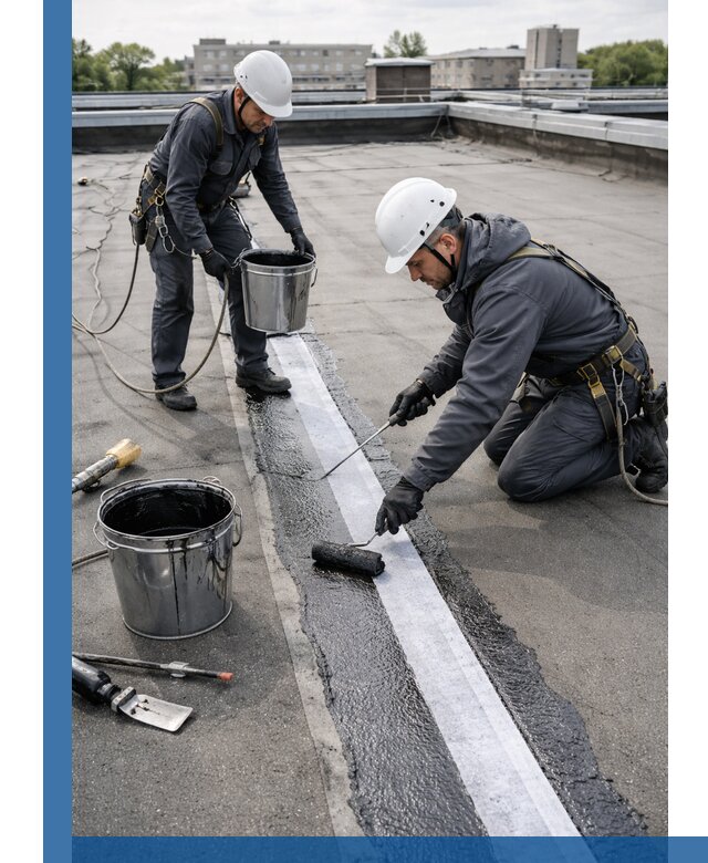 Гидроизоляция кровли мастикой в Борисоглебске надежная защита