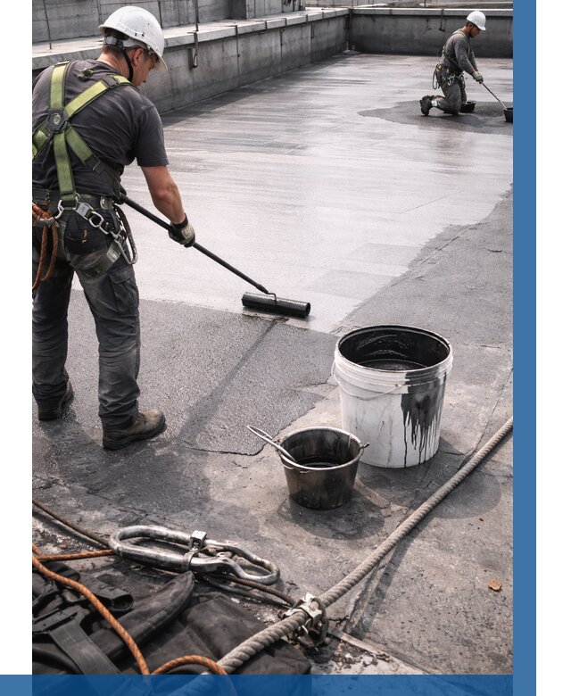 Гидроизоляция кровли жидкой резиной в Борисоглебске от 520 р. | ВЫСОТНИК-Брс