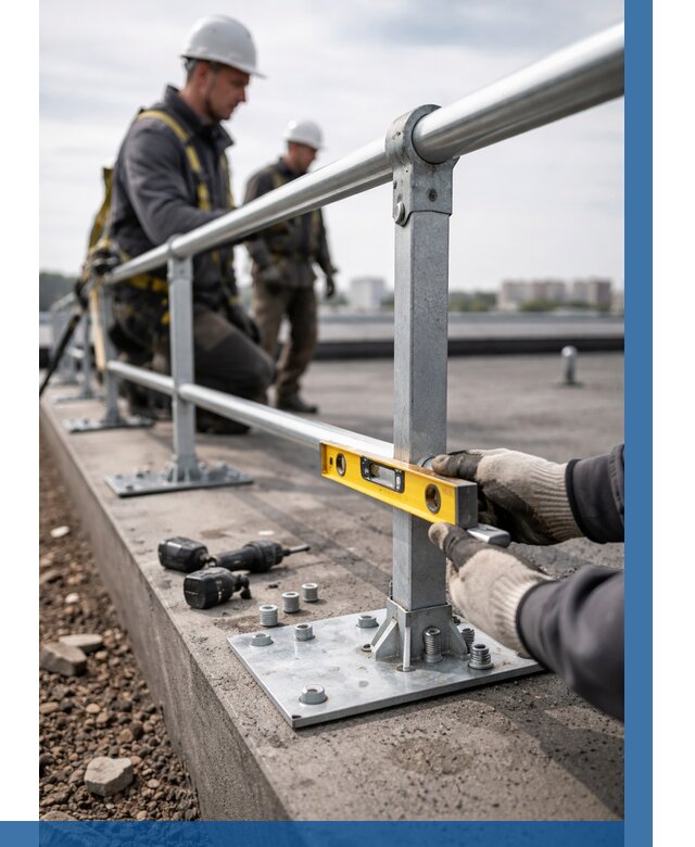 Монтаж кровельного ограждения в Борисоглебске от 1248 р. | ВЫСОТНИК-Брс