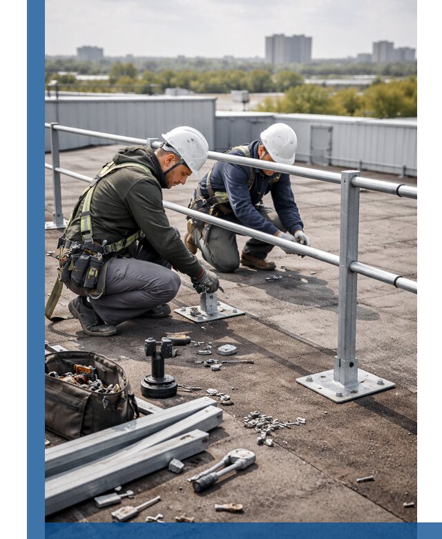 Монтаж кровельного ограждения в Борисоглебске под ключ с гарантией