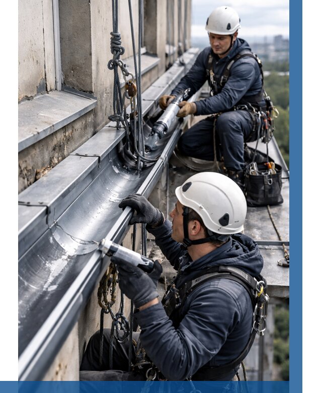 Ремонт водосточных желобов в Борисоглебске от 6763 р. | ВЫСОТНИК-Брс