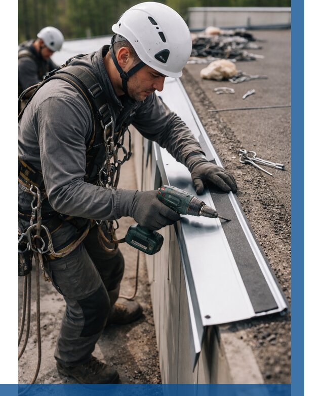 Монтаж капельника на кровле в Борисоглебске от 312 р. | ВЫСОТНИК-Брс