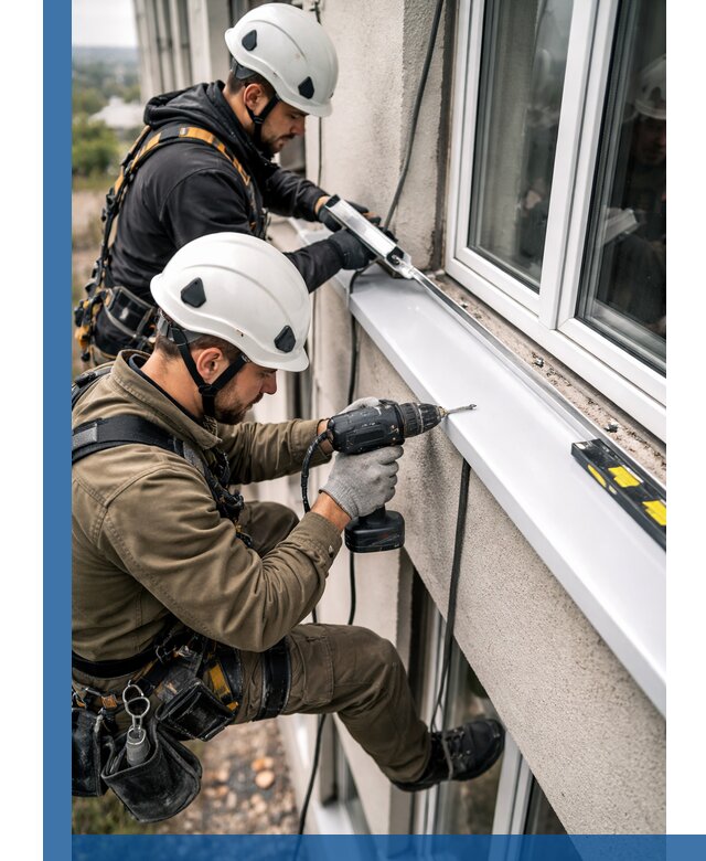 Профессиональный монтаж оконных отливов и отведения воды в Борисоглебске