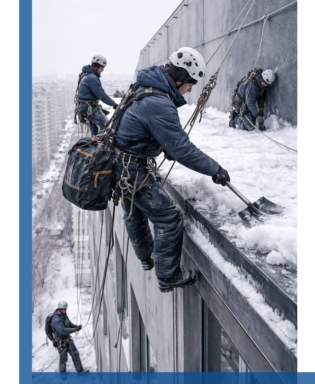 Абонентское обслуживание кровли зимой в Борисоглебске регулярный уход