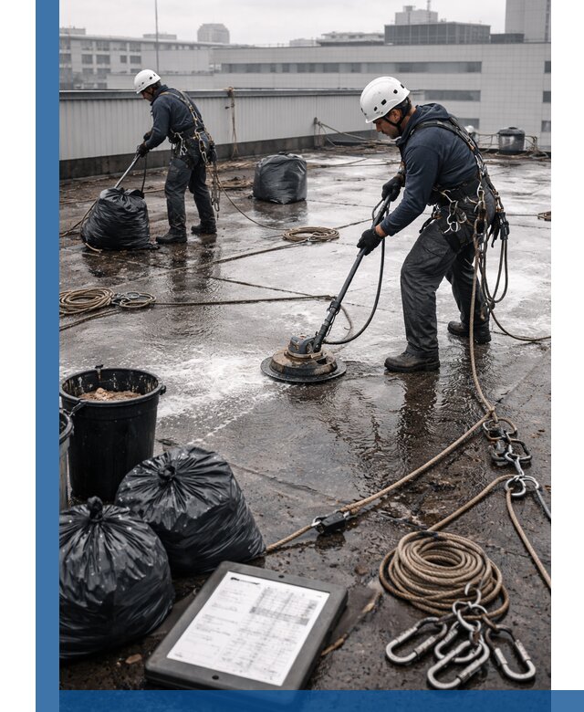 Плановая очистка кровли по графику в Борисоглебске для безопасности