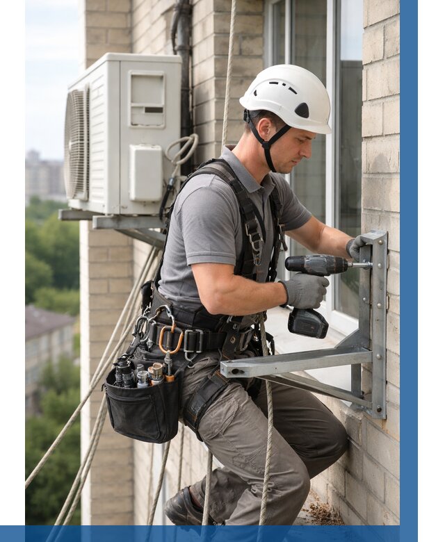 Установка кронштейнов кондиционера в Борисоглебске от 3641 р. | ВЫСОТНИК-Брс