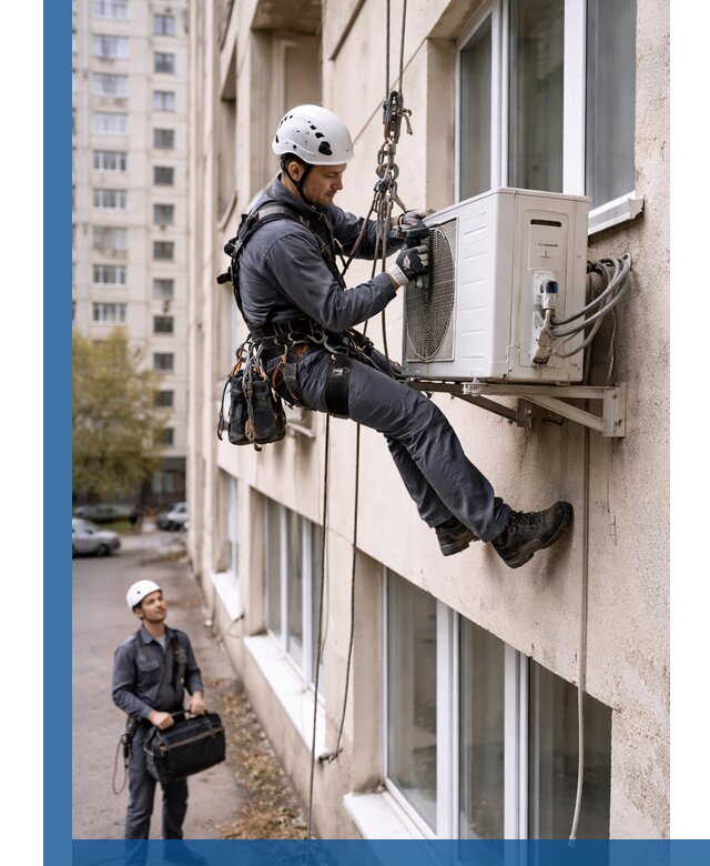 Демонтаж внешнего блока кондиционера в Борисоглебске профессионально