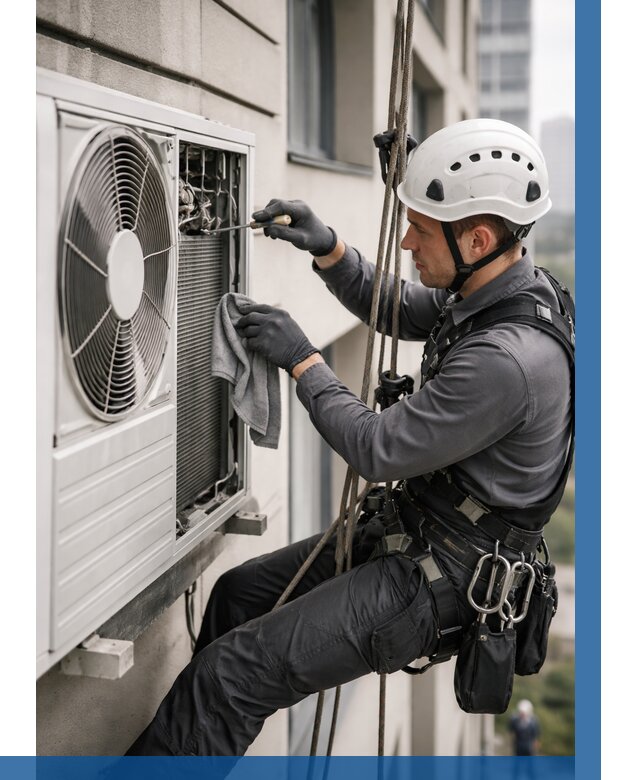 Обслуживание внешнего блока кондиционера в Борисоглебске от 2809 р.ВЫСОТНИК-Брс