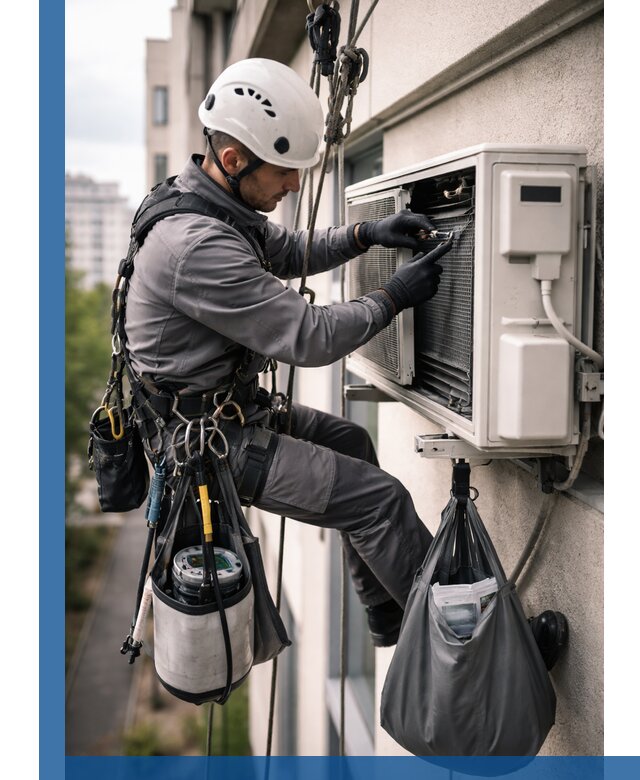 Обслуживание внешнего блока кондиционера в Борисоглебске профессионально