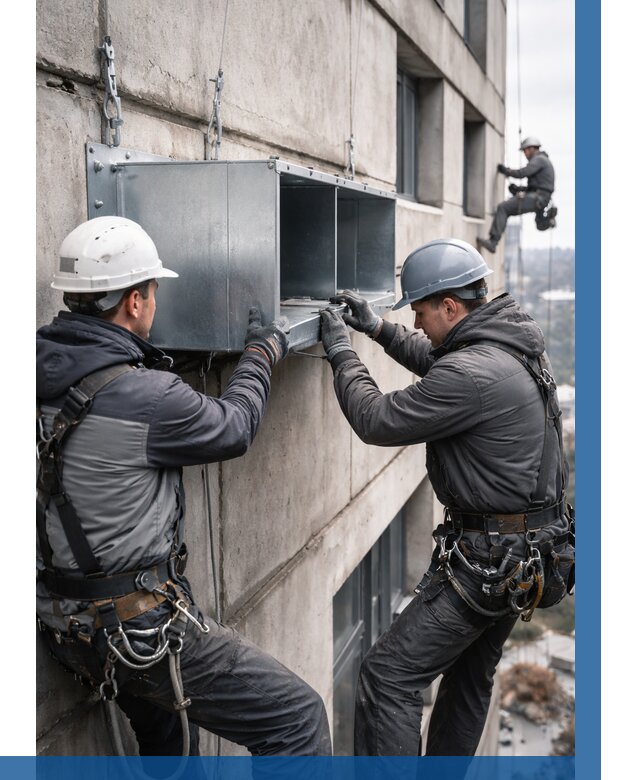 Монтаж вентиляционных коробов в Борисоглебске от 3121 р. | ВЫСОТНИК-Брс