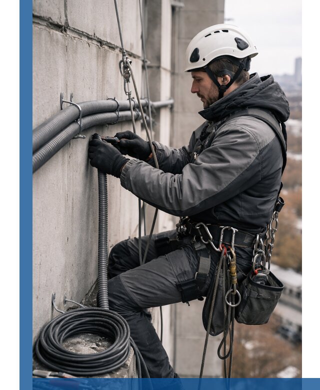 Профессиональный монтаж гофры для кабеля в Борисоглебске с гарантией