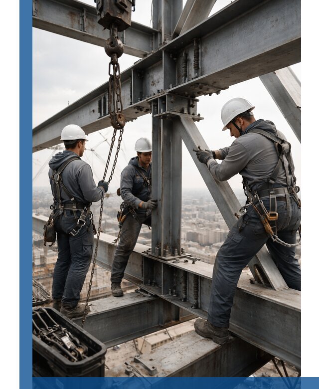 Профессиональный монтаж металлоконструкций на высоте в Борисоглебске