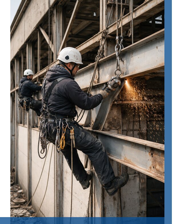 Демонтаж металлоконструкций на высоте в Борисоглебске от 6763р. |ВЫСОТНИК-Брс