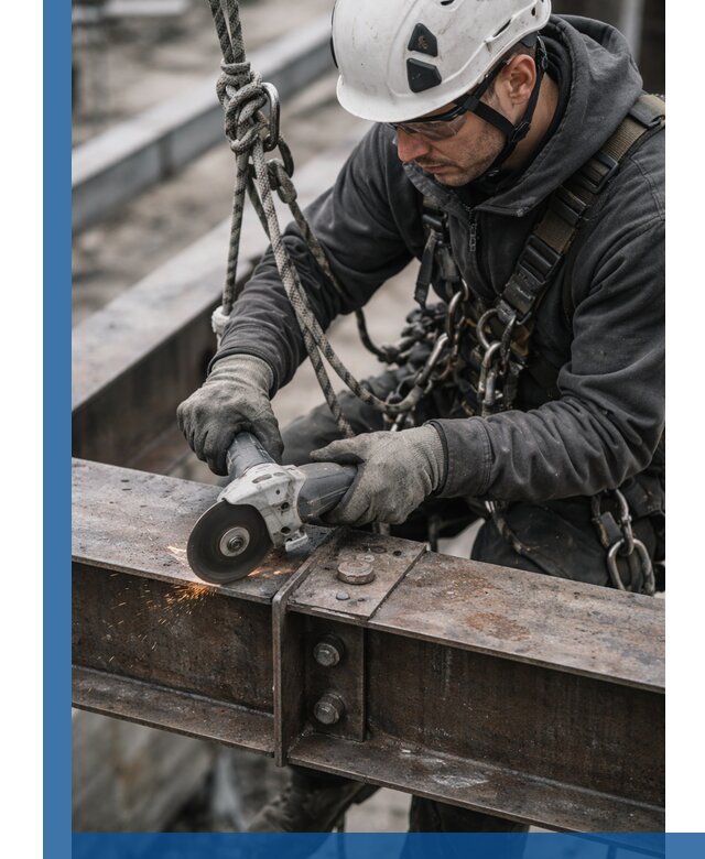 Резка металла на высоте в Борисоглебске для зданий и конструкций