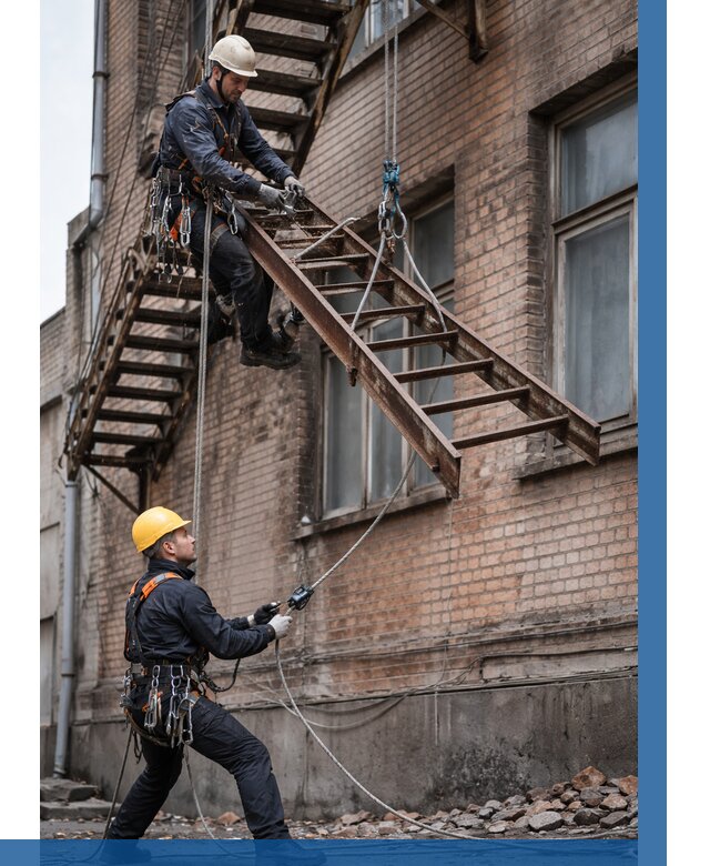 Демонтаж пожарной лестницы в Борисоглебске от 12485 р. | ВЫСОТНИК-Брс