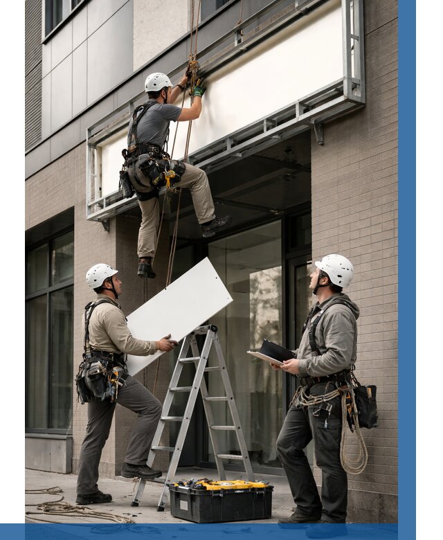 Монтаж светового короба в Борисоглебске от 6763 р. | ВЫСОТНИК-Брс