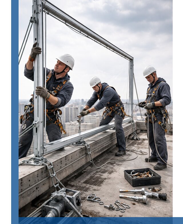 Монтаж крышных рекламных конструкций под ключ в Борисоглебске