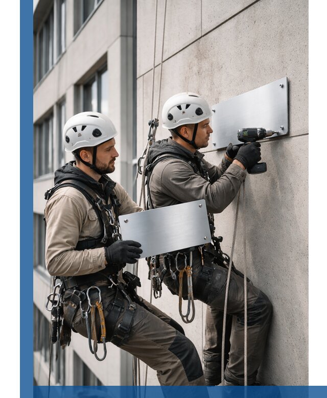 Монтаж табличек и указателей в Борисоглебске для зданий и сооружений