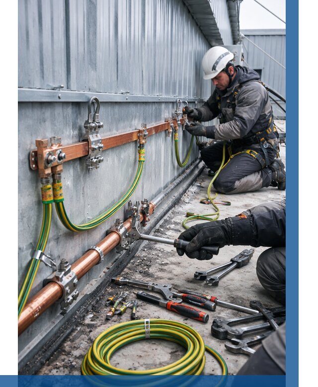 Монтаж заземления здания в Борисоглебске от 26010 р. | ВЫСОТНИК-Брс